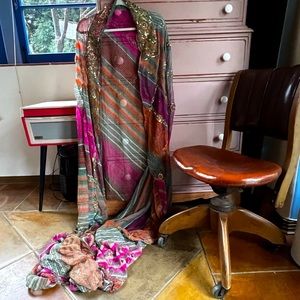 This stunning vintage saree is for an evening of razzle dazzle